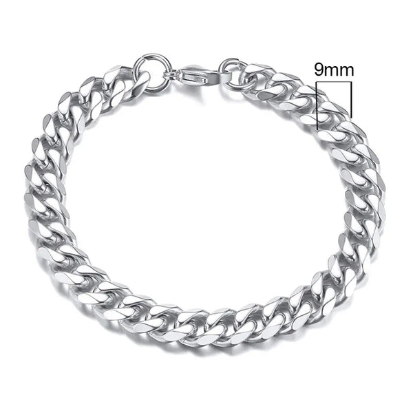 Pulseira Masculina em Aço Inoxidável