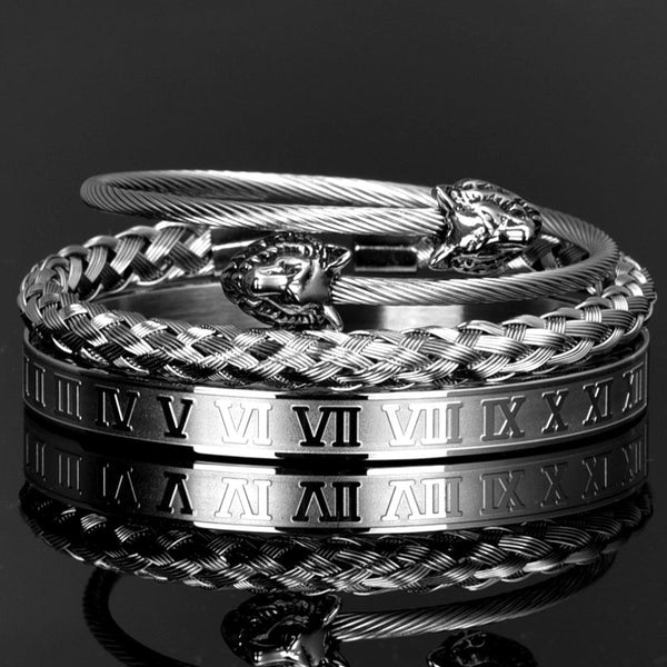 Bracelete Masculino Wolf Luxury