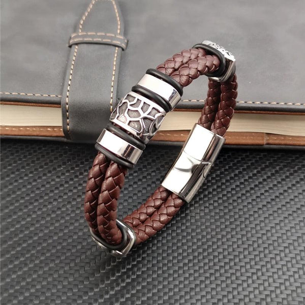 Pulseira Masculina em Couro Uller