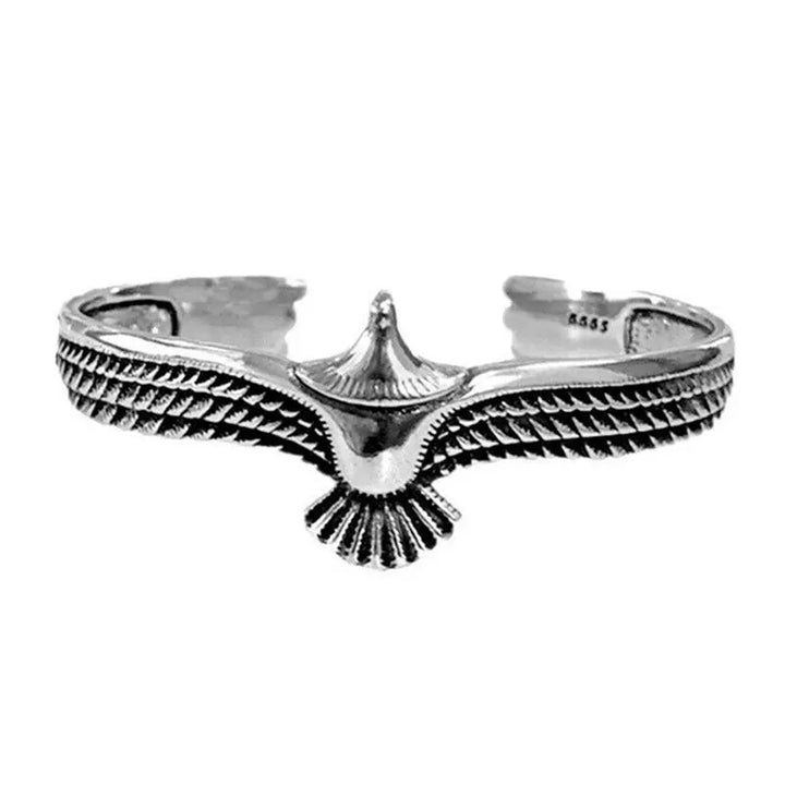 Bracelete Masculino Falcão de Prata - Design Exclusivo