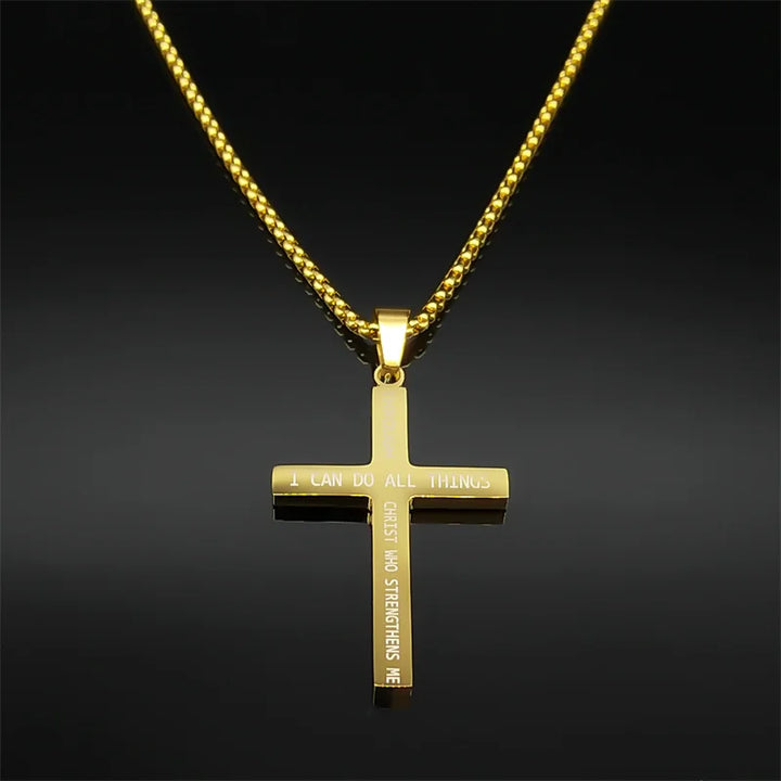 Colar Crucifixo Bandeira Americana