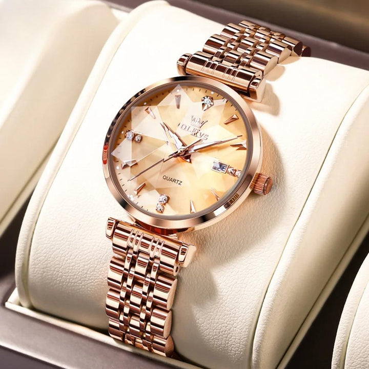 Relógio Feminino Diamond Marine Dourado